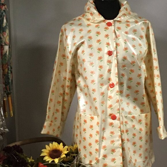 Waterproof Button Up Hooded Raincoat - Picture 2 of 8